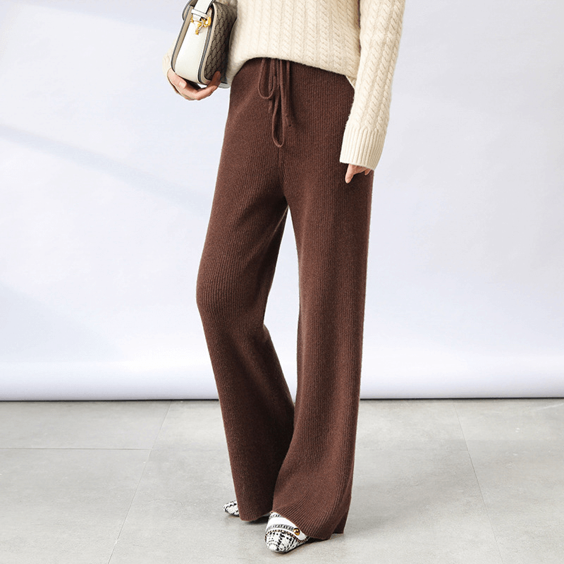 Mira Ribbed Wide Leg Knit Pants