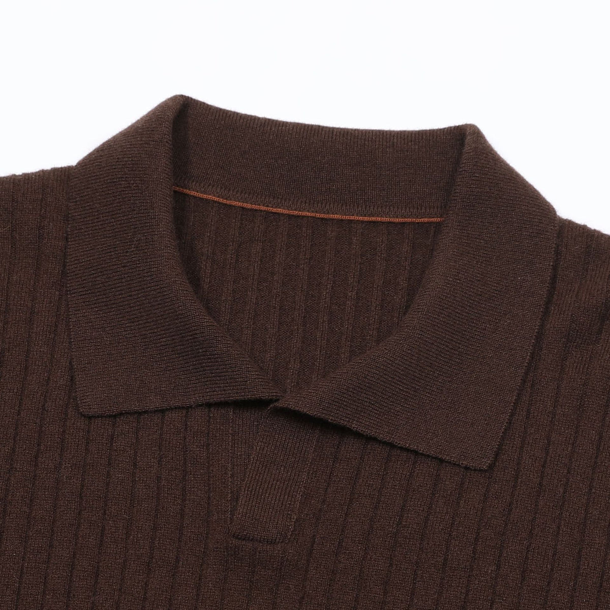 Vieste Wool-Blend Ribbed Polo