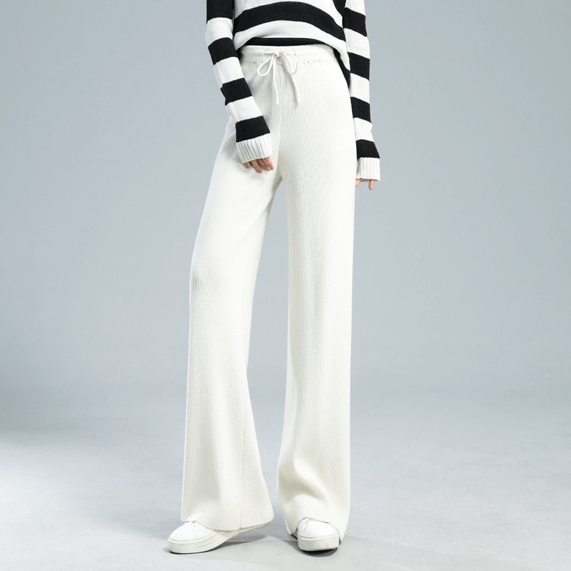 Mira Ribbed Wide Leg Knit Pants