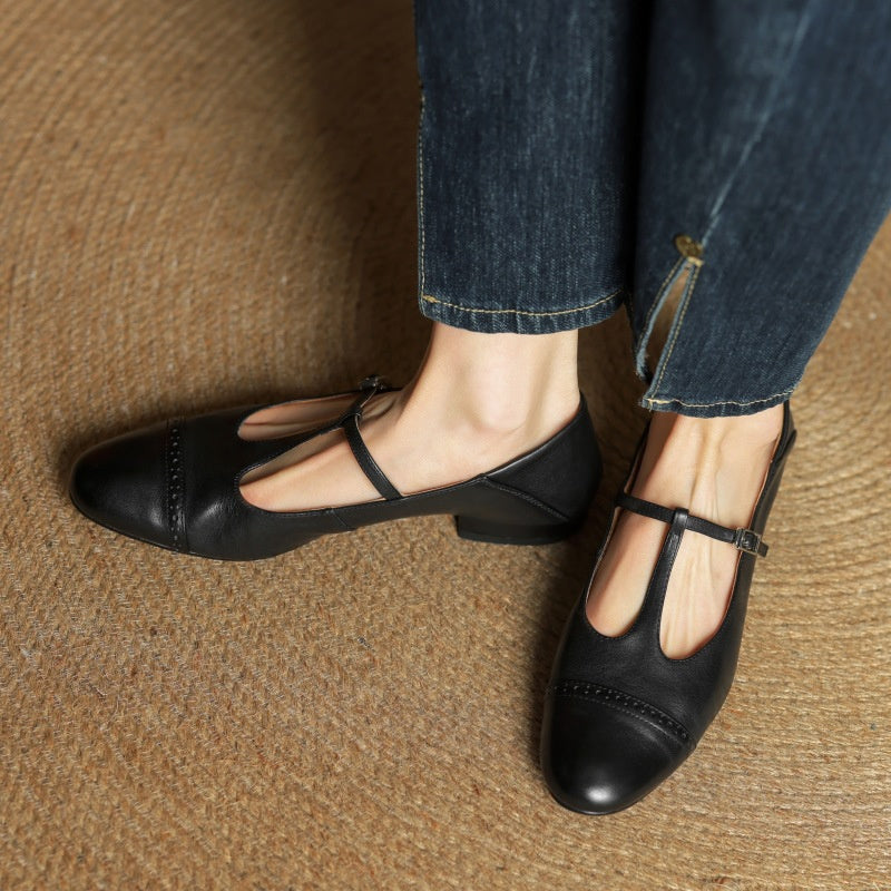 Florence Genuine Leather Flats