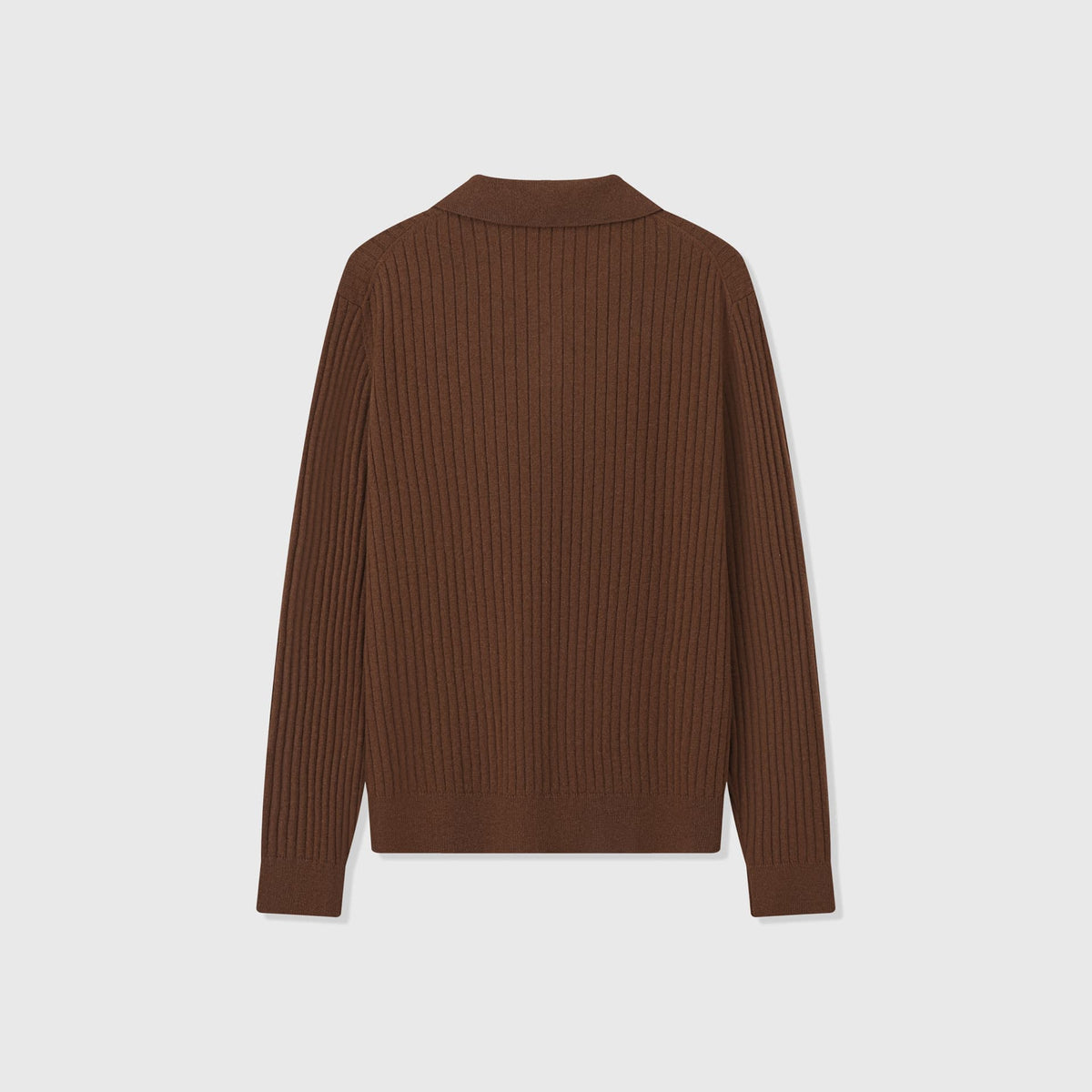 Vieste Wool-Blend Ribbed Polo