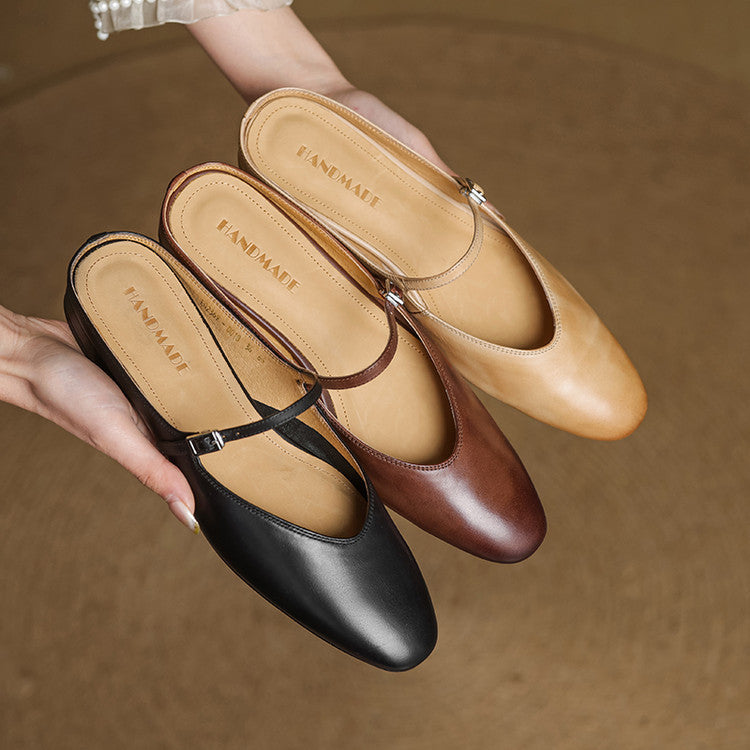 Marlowe Genuine Leather Flats