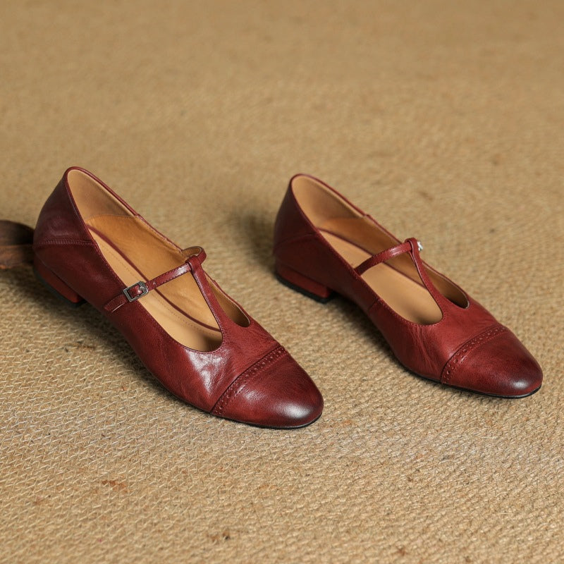 Florence Genuine Leather Flats