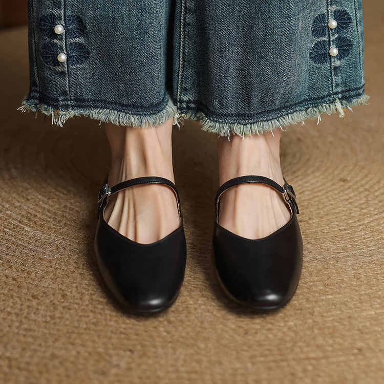 Marlowe Genuine Leather Flats