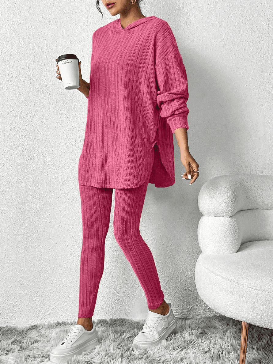 Chelsea Ribbed Knit Lounge Set