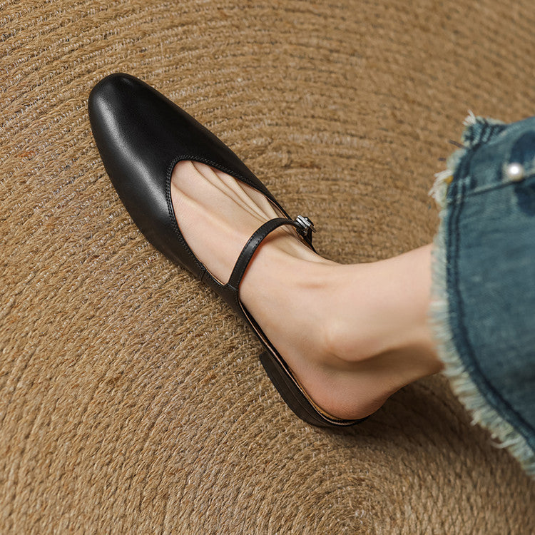 Marlowe Genuine Leather Flats