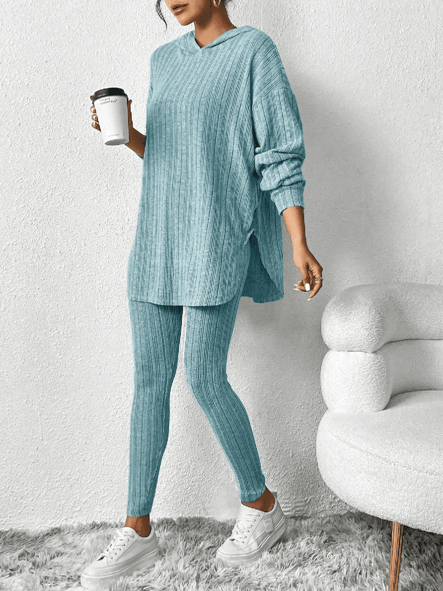 Chelsea Ribbed Knit Lounge Set