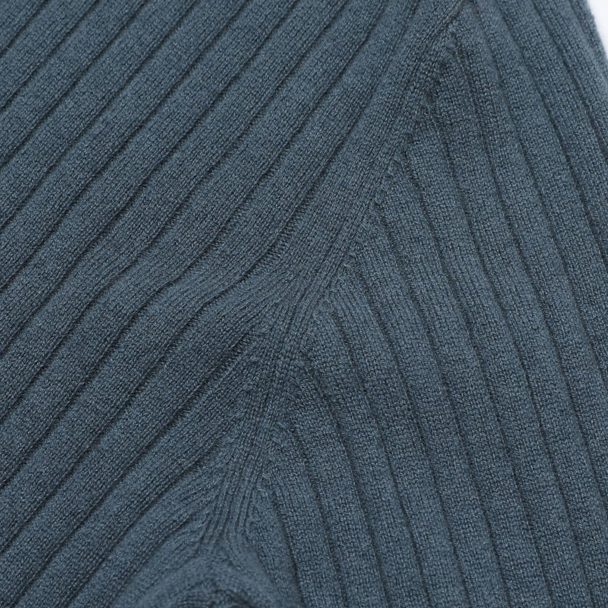 Vieste Wool-Blend Ribbed Polo
