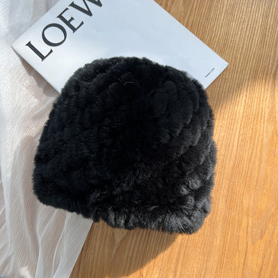 Celeste Rabbit Fur Beanie