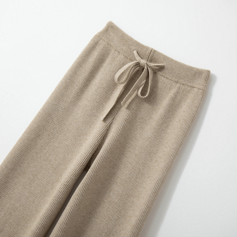 Mira Ribbed Wide Leg Knit Pants