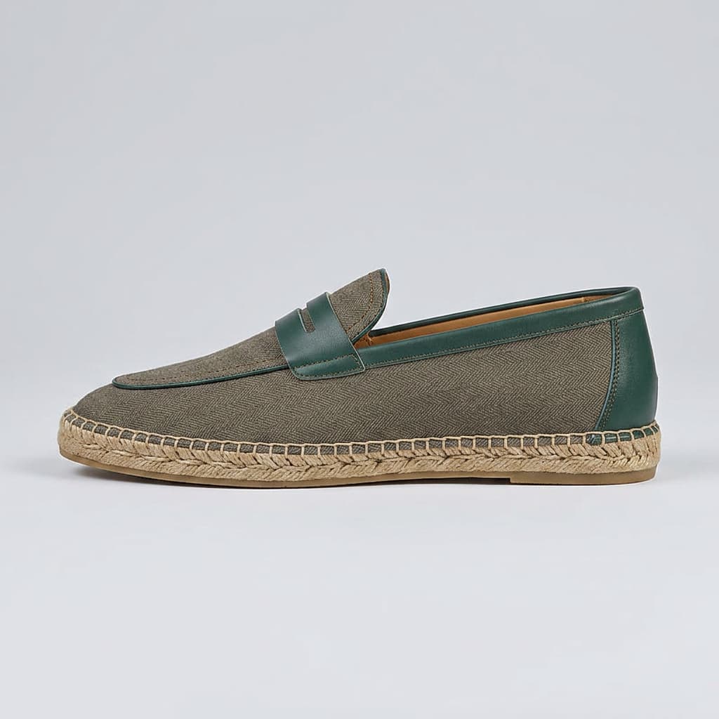 Sanary-Herringbone-Espadrille-forest-green