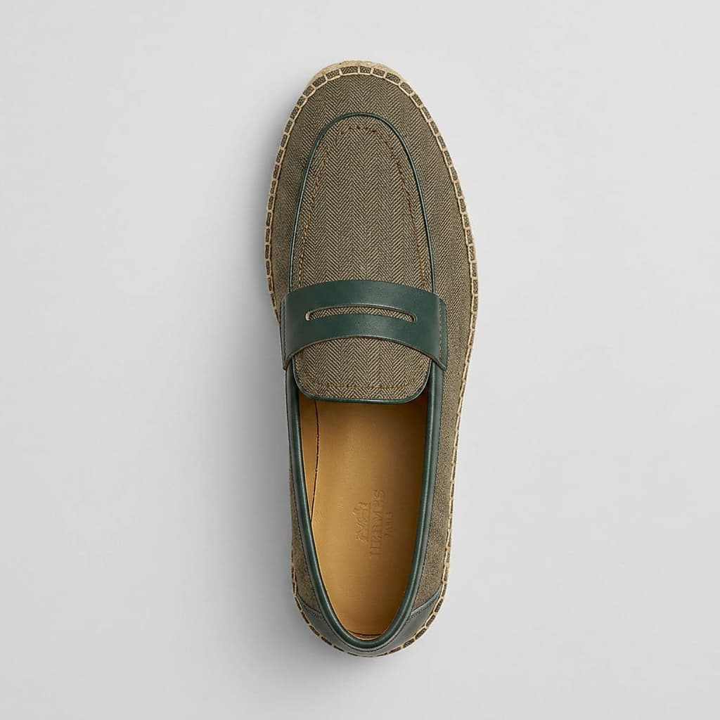 Sanary-Herringbone-Espadrille-forest-green